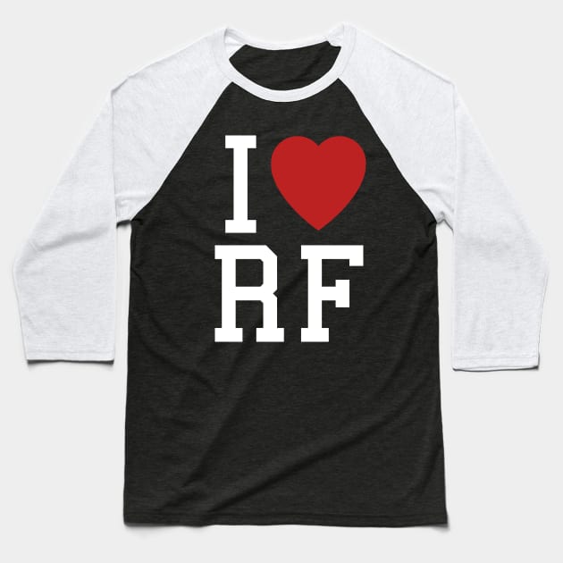 I Love Ray Fisher Baseball T-Shirt by The_Interceptor